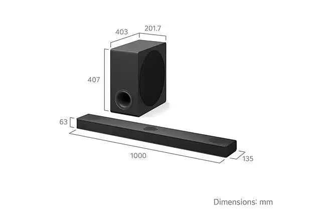 3.1.3 channel LG Soundbar with Dolby Atmos US80TY