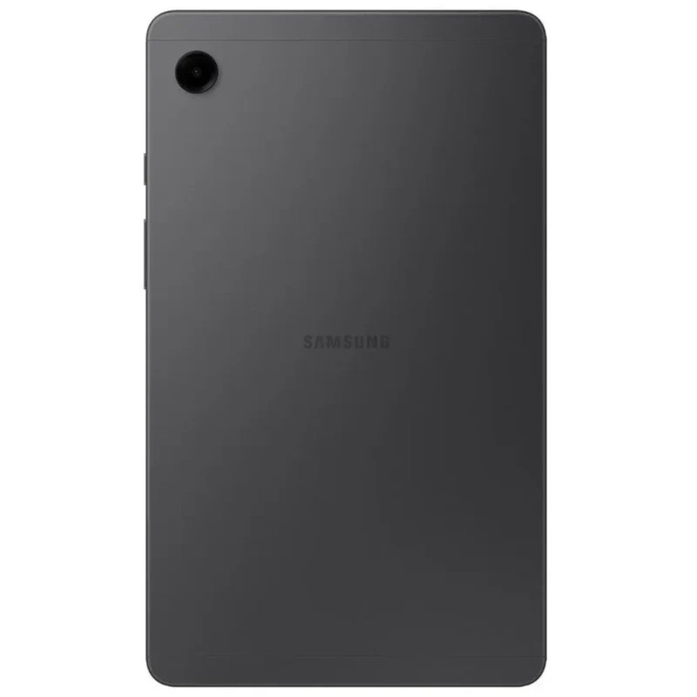Grey Samsung tablet back with camera lens and Samsung logo