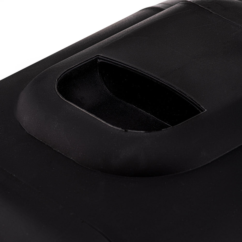 Black mini fridge top handle recess