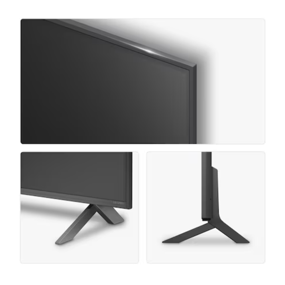 LG 50-inch QNED flat-screen TV with pedestal stand