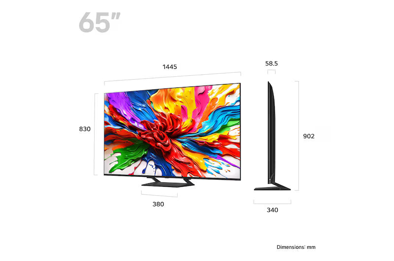 65 Inch LG QNED evo AI QNED93 MiniLED 4K Smart TV - 65QNED93A6A.AEKQ