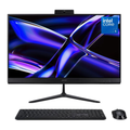 ACER all-in-one desktop monitor with black stand, keyboard and mouse