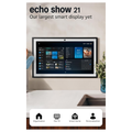 Amazon Echo Show 21 smart speaker with display, framed screen and app icons