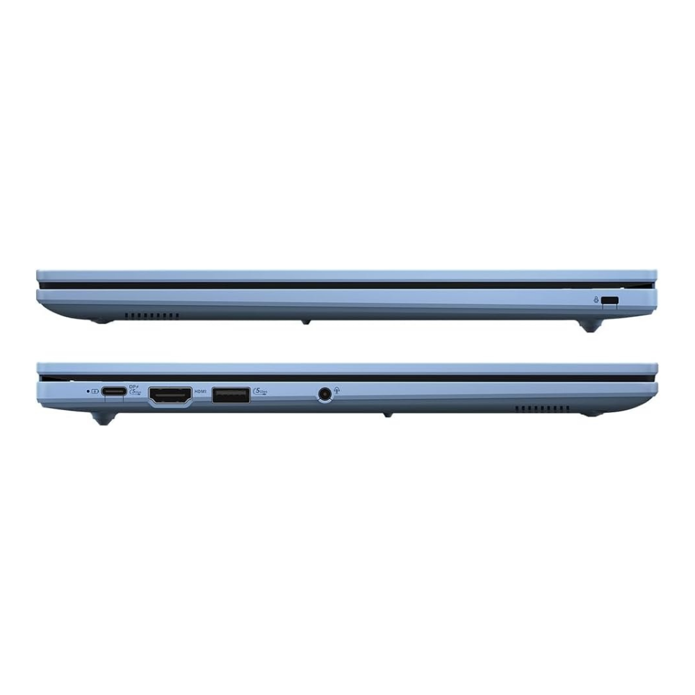 ASUS Chromebook laptop ports on side, grey body, side profile view