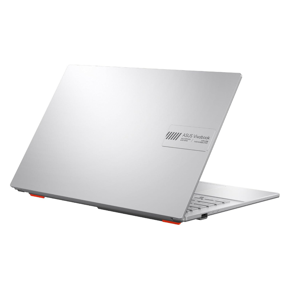 Silver ASUS laptop back lid with vent grille and logo