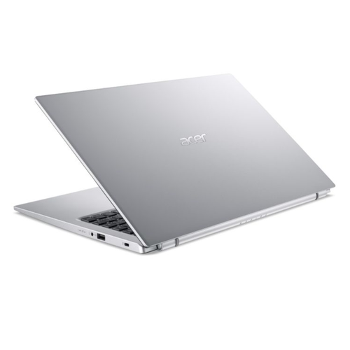 Silver Acer Aspire 3 laptop lid with Acer logo
