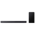2.1-channel soundbar with separate wireless subwoofer, black matte finish