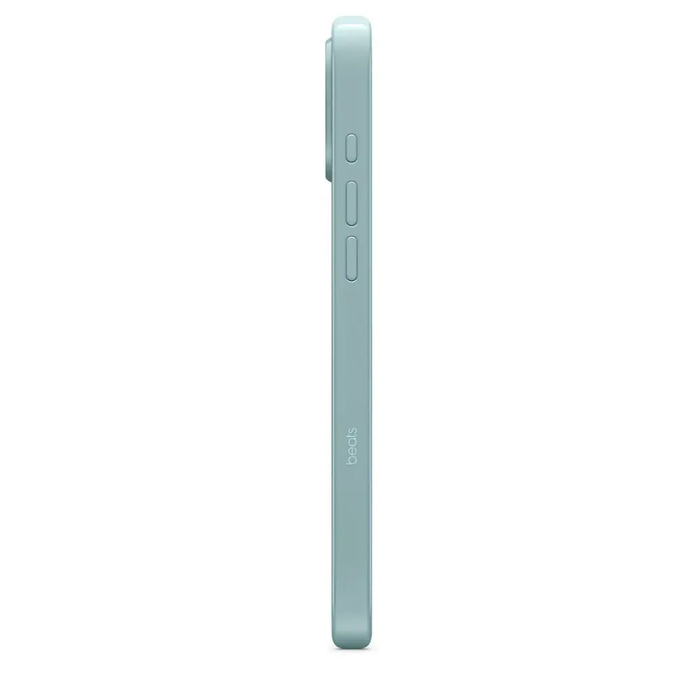 Beats MagSafe iPhone case side view riptide blue with port opening