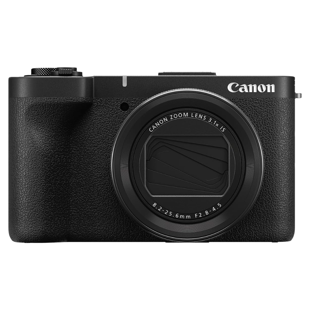 Canon PowerShot V1 vlogger camera with zoom lens, black body