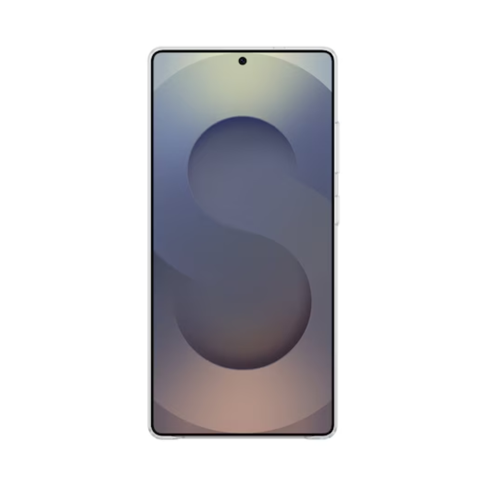 Clear phone case for Galaxy S25 Ultra, front view showing side button openings
