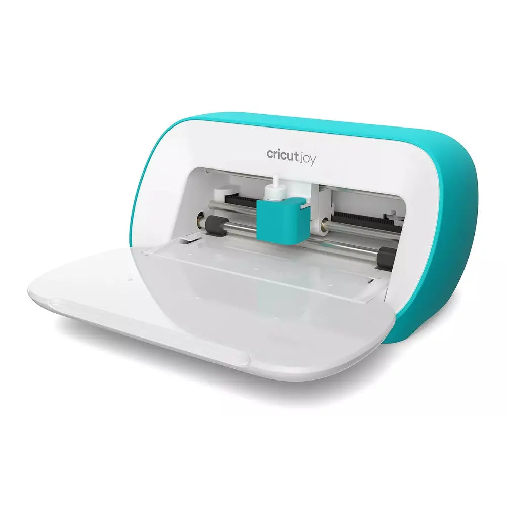 Cricut Joy compact cutting and writing machine, white with turquoise side accents