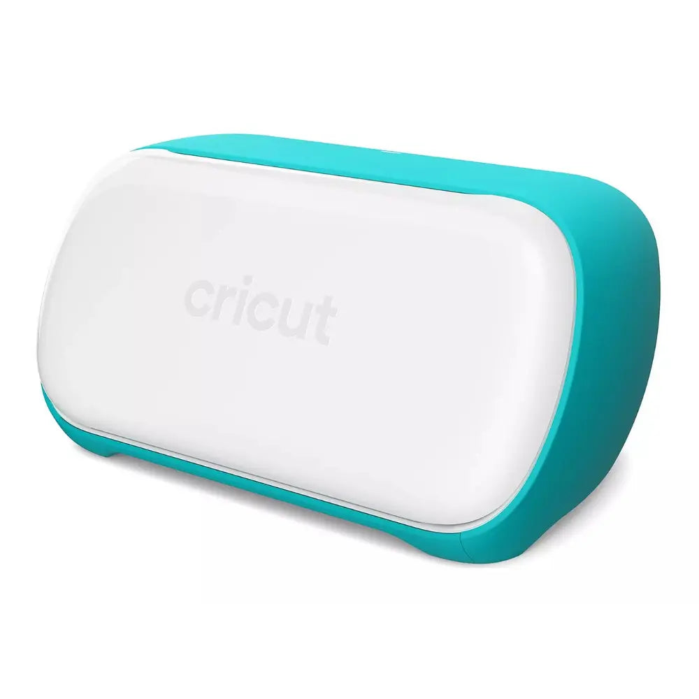 Cricut Joy compact cutting and writing machine, white body with turquoise edges