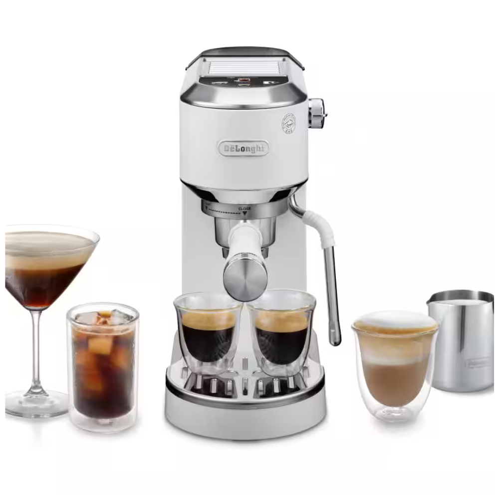 DELONGHI DEDICA DUO ESPRESSO MACHINE HOT ICED
