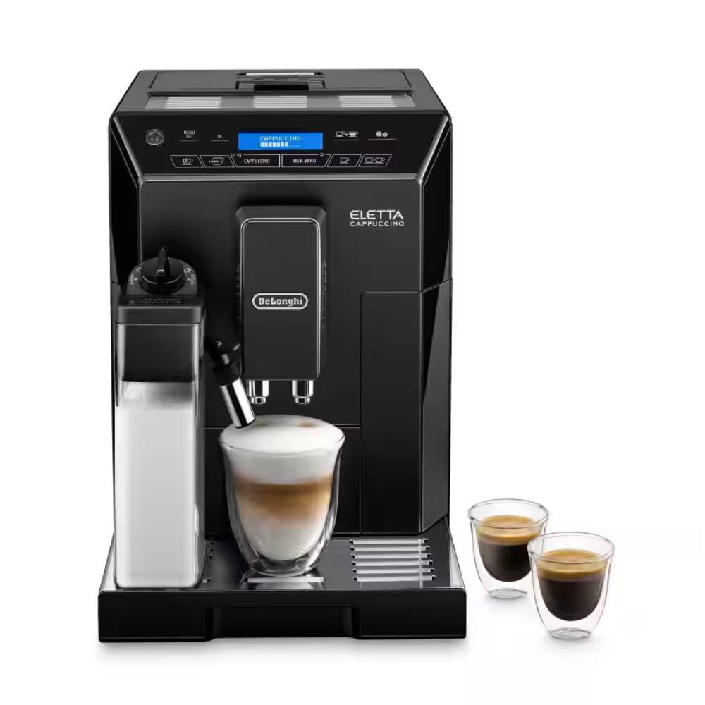 DELONGHI ELETTA automatic bean-to-cup coffee machine, black with touch display and spout