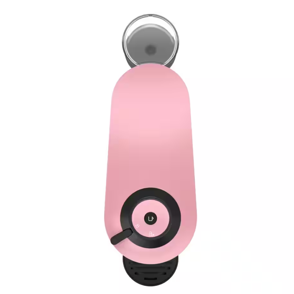 DELONGHI VERTUO POP machine front with candy pink body and circular control dial
