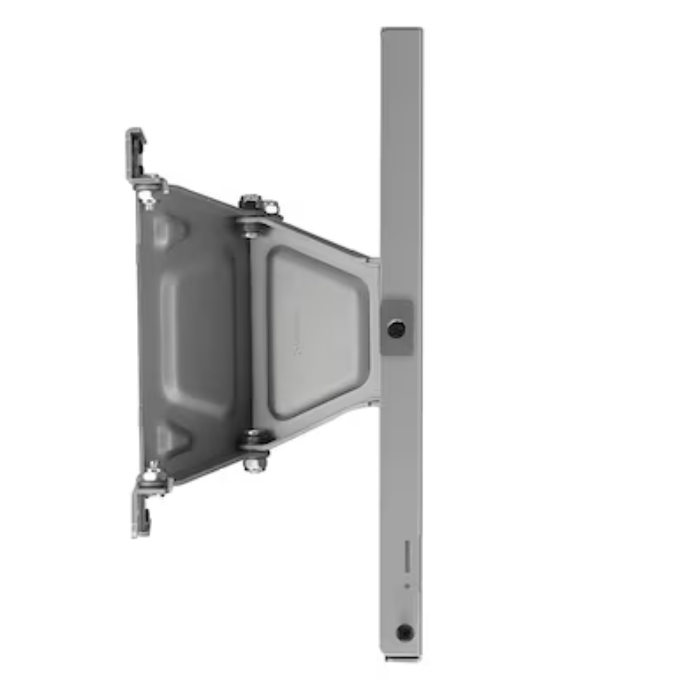 EZ Slim wall TV mount bracket with tilting arm and wall plate, gray