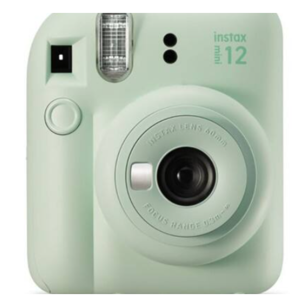 Mint instax Mini 12 instant camera with lens and flash window