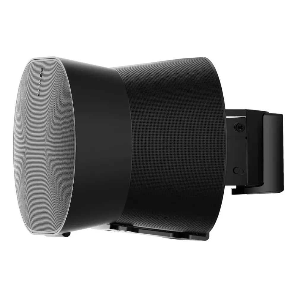 Flexson single wall mount, black bracket for wall mounting a speaker