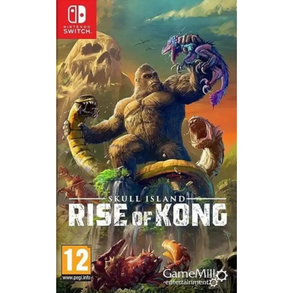 Nintendo Switch game case with Kong and Skull Island Rise of Kong artwork