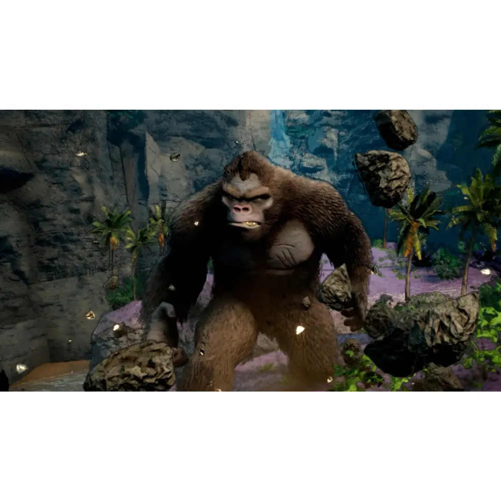 Nintendo Switch game artwork showing a large gorilla-like creature standing in jungle