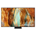 85-inch Neo QLED smart TV with colorful abstract screen, slim black bezel and stand