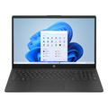 HP 15.6-inch laptop PC with dark keyboard and Windows-style home screen.