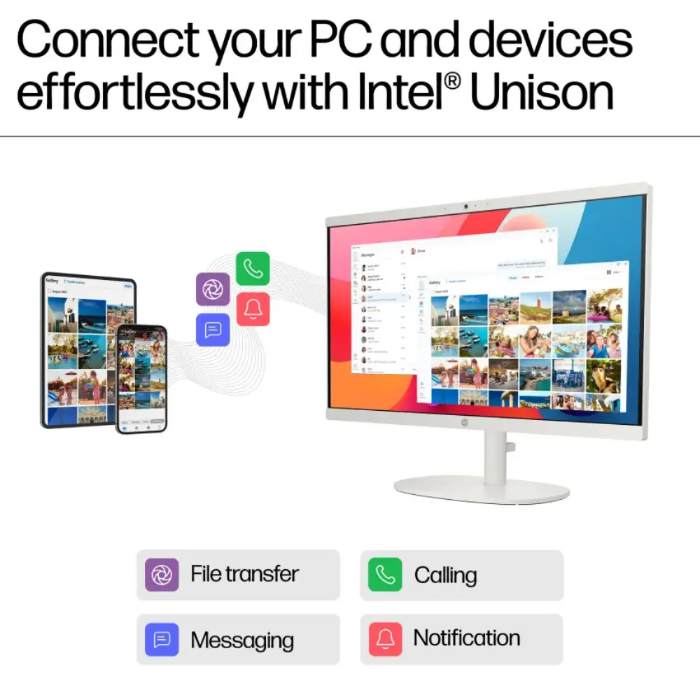 HP 22 -dg0007na 21.45" All in One - Intel® Celeron®, 128GB UFS - White