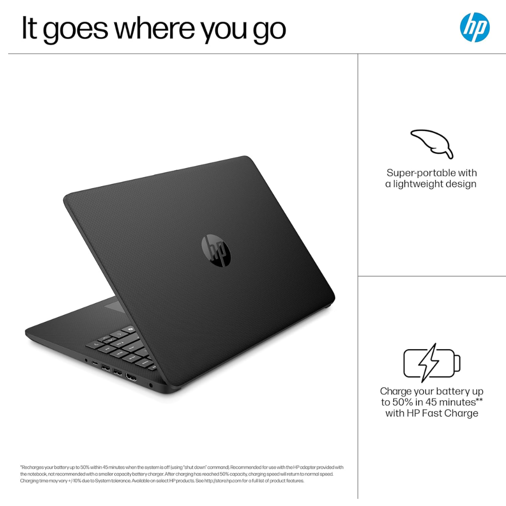 HP LAPTOP 14SDQ3001NA 14IN 4GB 64GB BLACK