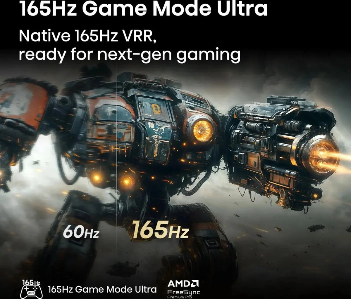 85-inch smart TV screen with 165Hz Game Mode Ultra gaming