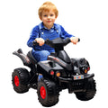 AIYAPLAY kids electric quad bike in dark gray/black with four large wheels and handlebars
