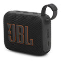 Portable waterproof Bluetooth speaker with black textured fabric and carry strap
