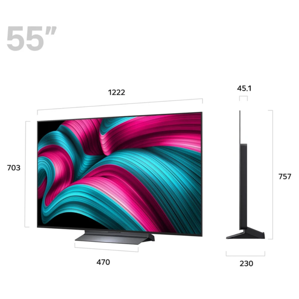 LG 55 inch OLED evo 4K Ultra HD HDR Smart TV OLED55C54LA.AEK