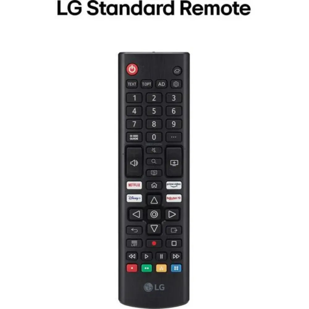 LG Standard remote control with power and TV navigation buttons