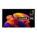 OLED smart TV with colorful rose display and thin black bezel