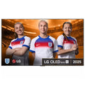55-inch LG OLED smart TV wall-mount version with active screen content