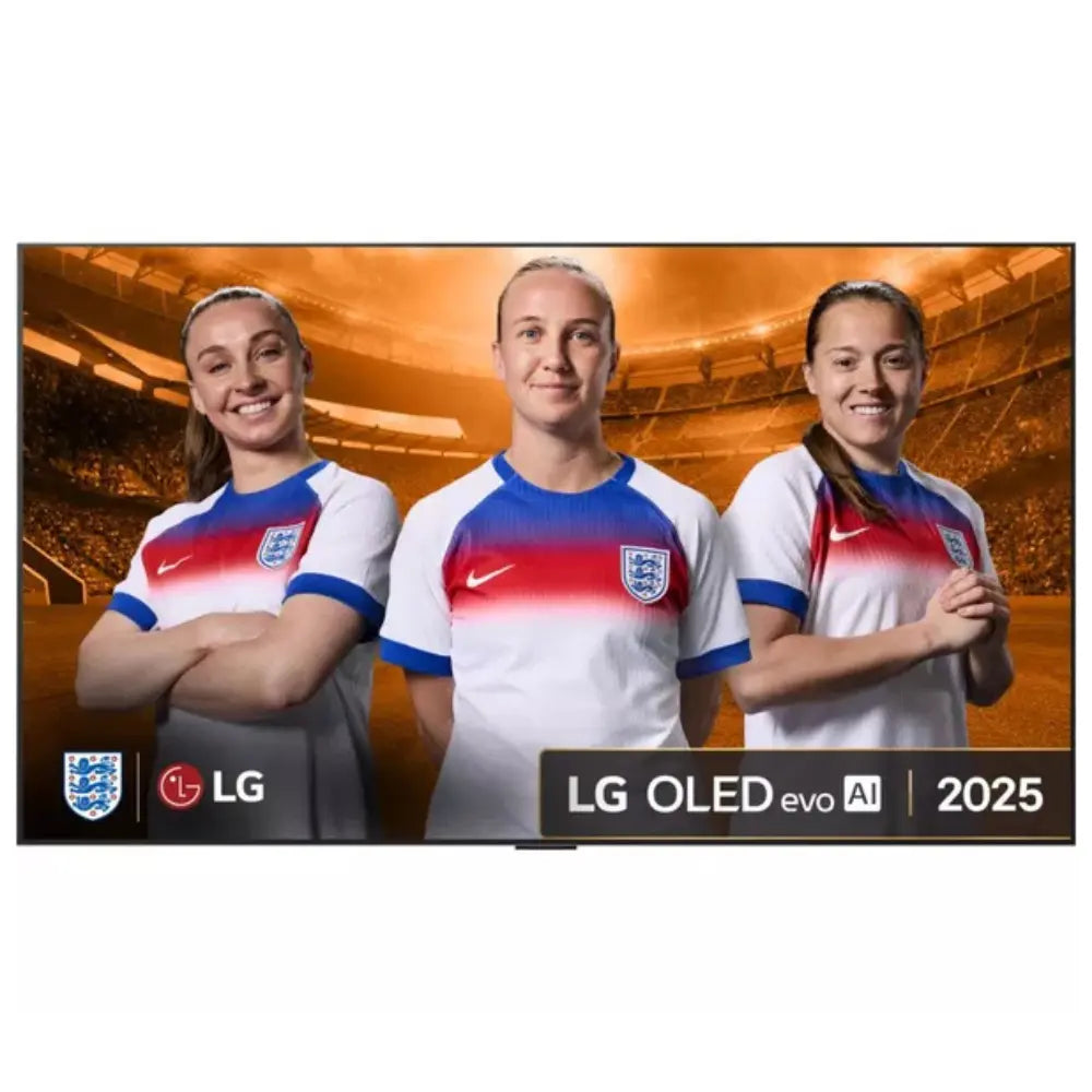 55-inch LG OLED smart TV wall-mount version with active screen content