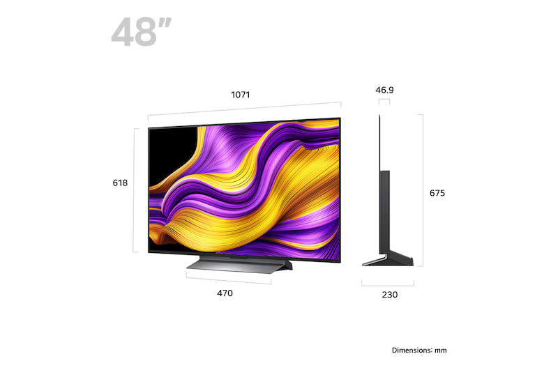 LG OLED 48" evo AI G5 4K Smart TV - Stand version OLED48G56LS.AEK