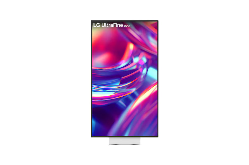 32-inch LED monitor viewed from the front-left with slim stand and screen on