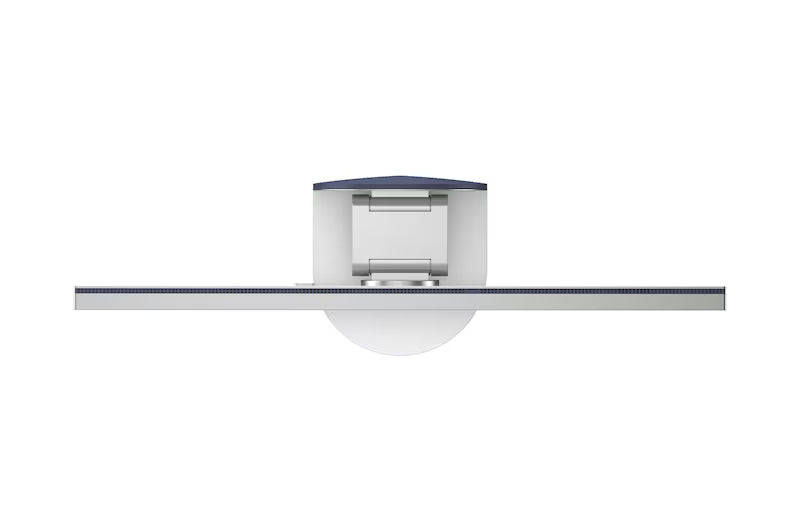 Monitor cutaway cross-section showing stand mechanism and rear housing