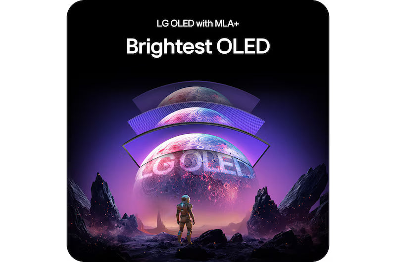LG curved OLED gaming monitor with vivid colorful scene on screen