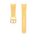 Orange sports watch strap with perforation holes and metal buckle clasp