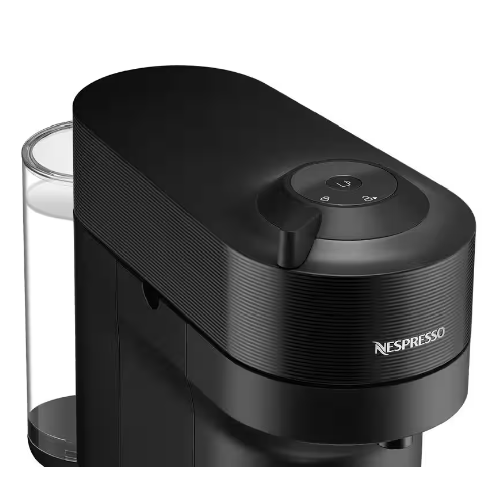 MAGIMIX NESPRESSO VERTUO POP coffee machine, black, top control buttons visible