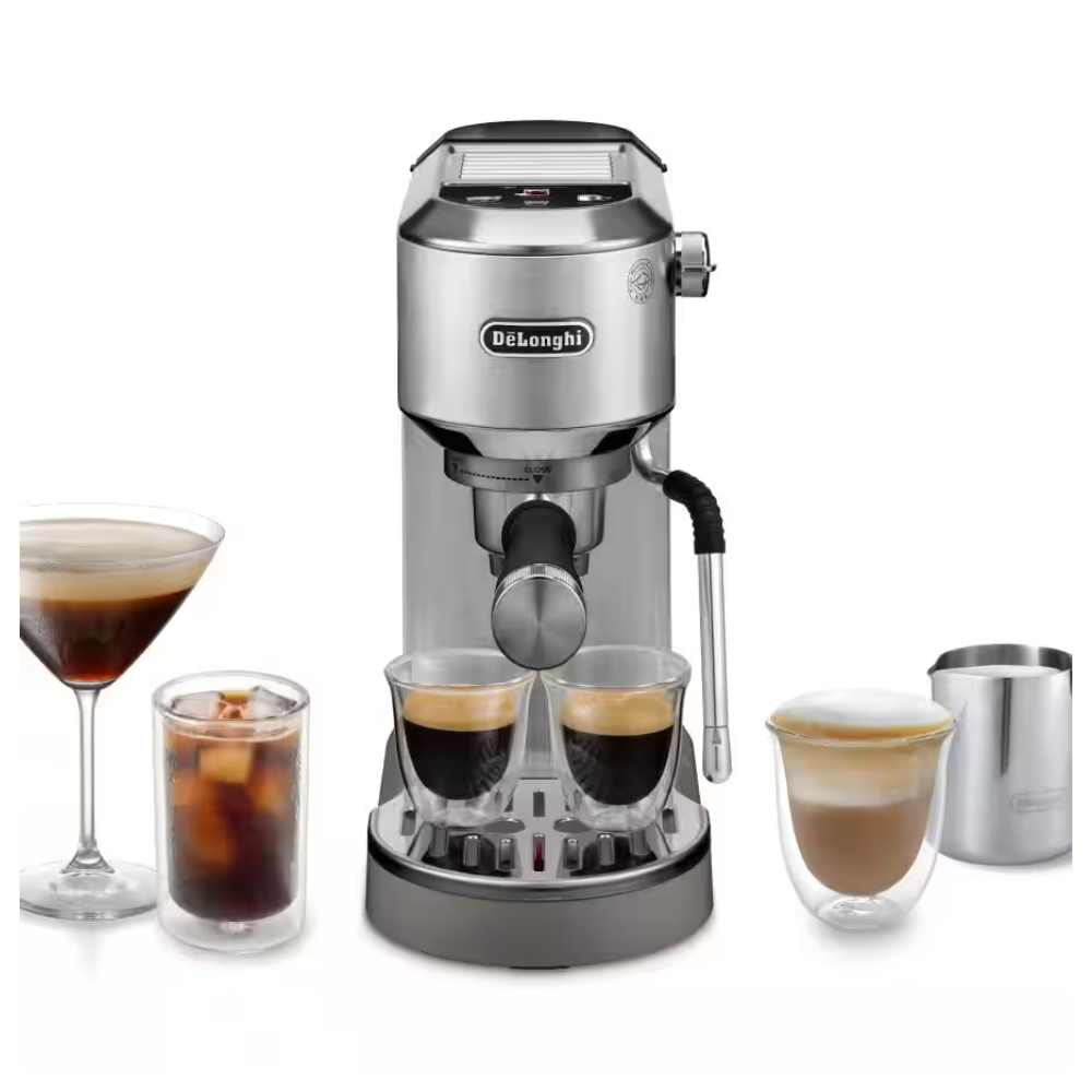 NEW Dedica Duo with Advanced Milk Steam Wand & Cold Brew Option EC890.M