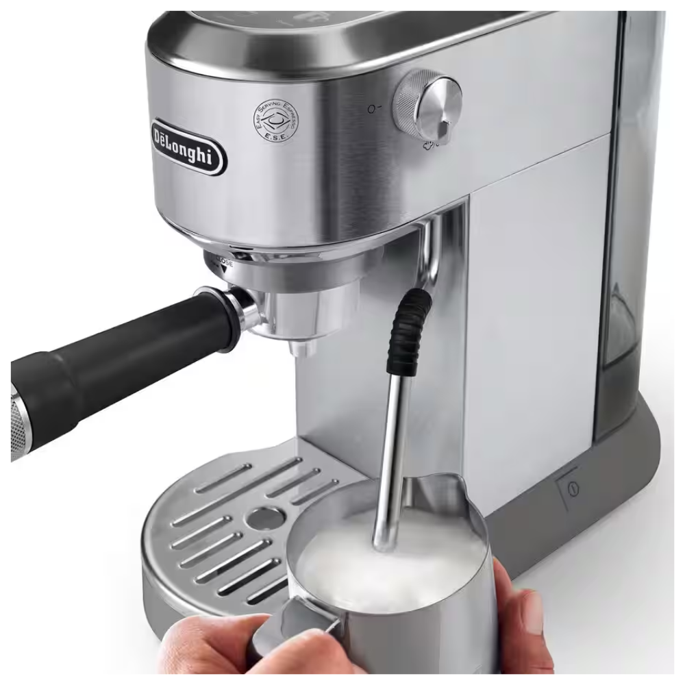 NEW Dedica Duo with Advanced Milk Steam Wand & Cold Brew Option EC890.M