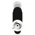 Nespresso Vertuo Next coffee machine with Aeroccino, white and black, power button