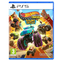 PlayStation 5 Hot Wheels Monster Trucks game case, stunt action artwork