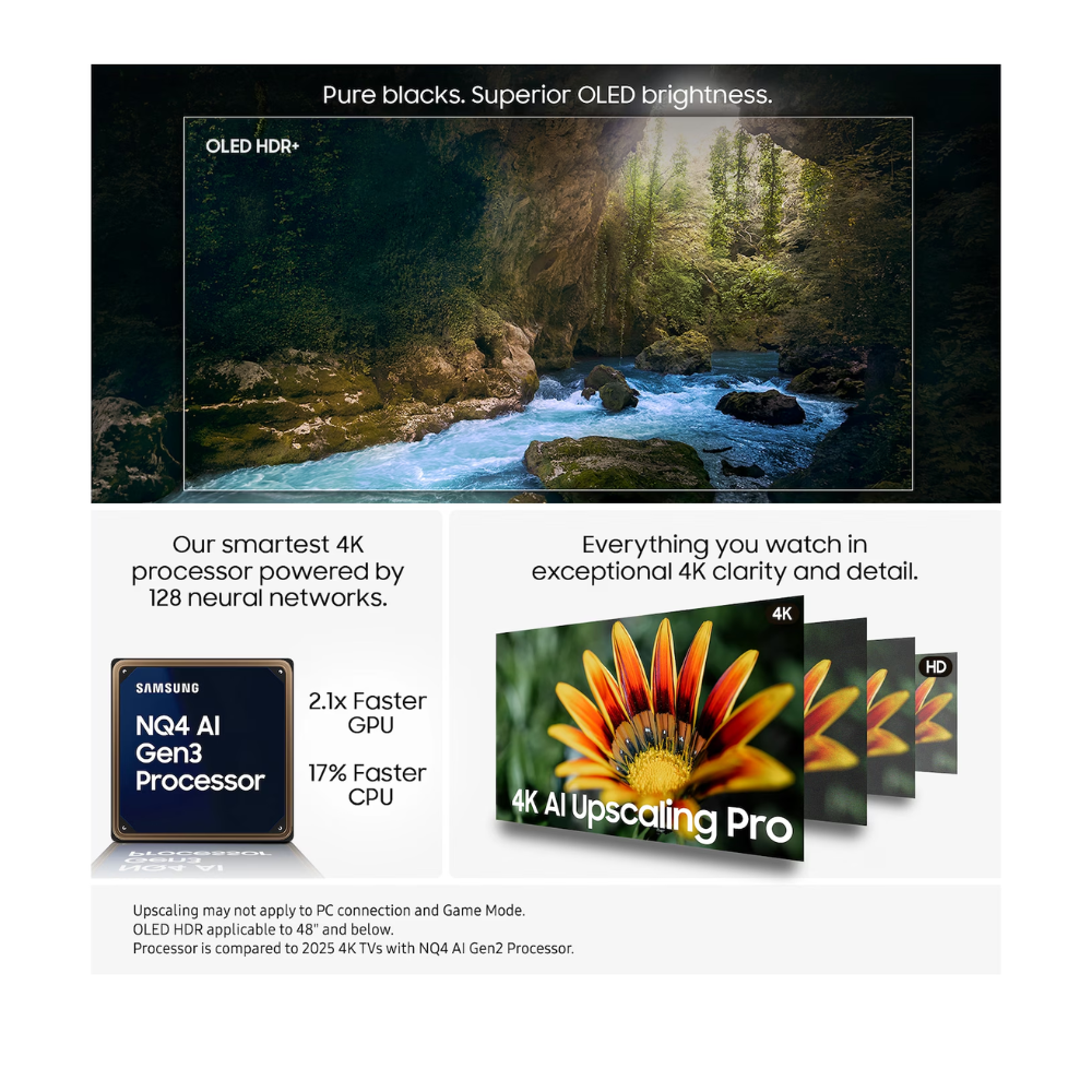 QE65S93F, 65 Inch OLED 4K AI Smart TV