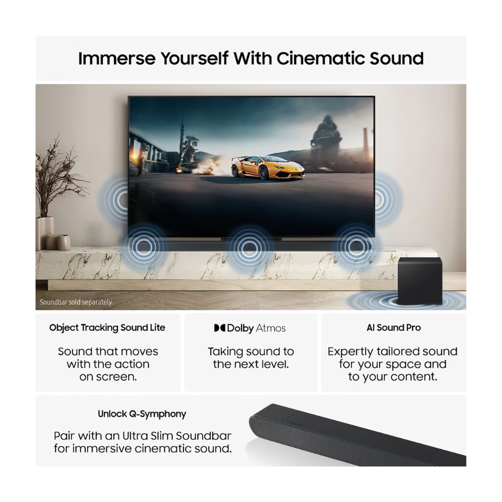 QE65S93F, 65 Inch OLED 4K AI Smart TV
