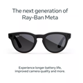 Matte black sunglasses with dark lenses and rounded frame, side temple details.