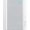 Ring Chime (2nd Gen) white wall chime with textured speaker grille and blue indicator ring